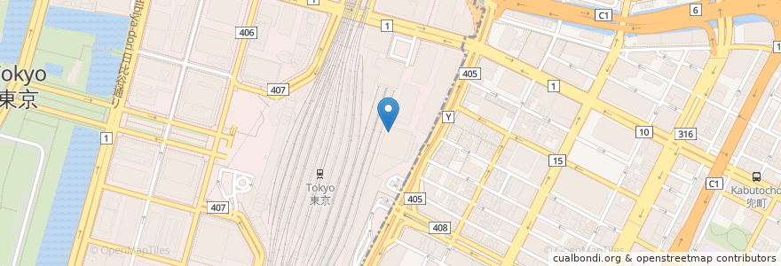 Mapa de ubicacion de Tully's Coffee en Japan, Tokyo, Chiyoda, Chuo.