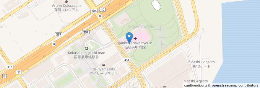 Mapa de ubicacion de タリーズコーヒー en Japão, Tóquio, 江東区.
