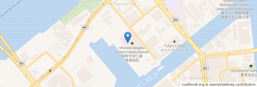 Mapa de ubicacion de タリーズコーヒー en Giappone, Tokyo, 江東区.