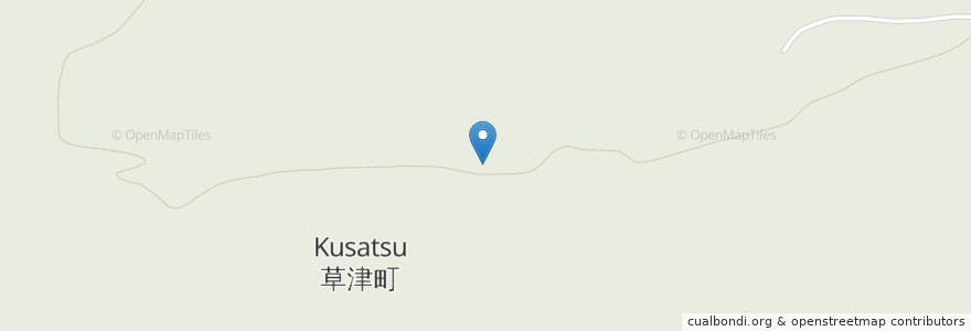 Mapa de ubicacion de 草津町 en Japon, Préfecture De Gunma, 吾妻郡, 草津町.