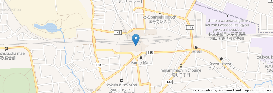 Mapa de ubicacion de タリーズコーヒー en Jepun, 東京都, 国分寺市.