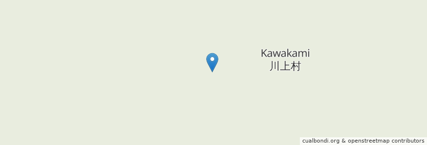 Mapa de ubicacion de Kawakami en Japan, Nagano Prefecture, Minamisaku County, Kawakami.