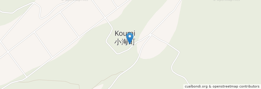 Mapa de ubicacion de 小海町 en Japonya, 長野県, 南佐久郡, 小海町.