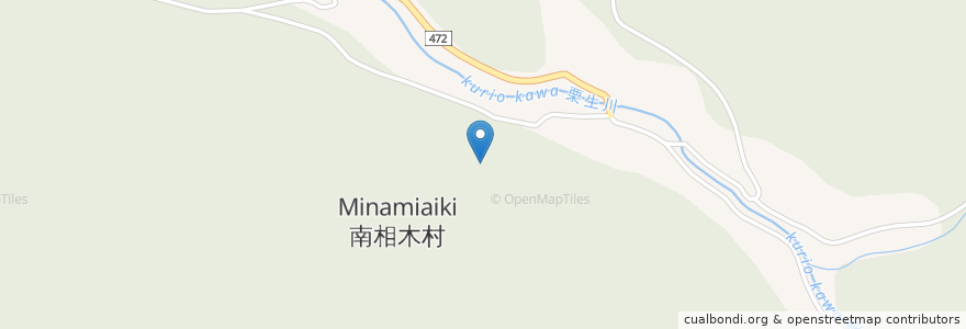 Mapa de ubicacion de 南相木村 en Japão, Nagano, 南佐久郡, 南相木村.