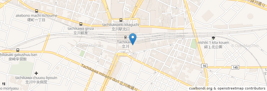 Mapa de ubicacion de タリーズコーヒー en Japón, Tokio, Tachikawa.