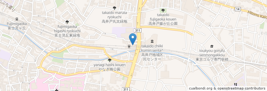 Mapa de ubicacion de ドトールコーヒーショップ en Japon, Tokyo, 杉並区.