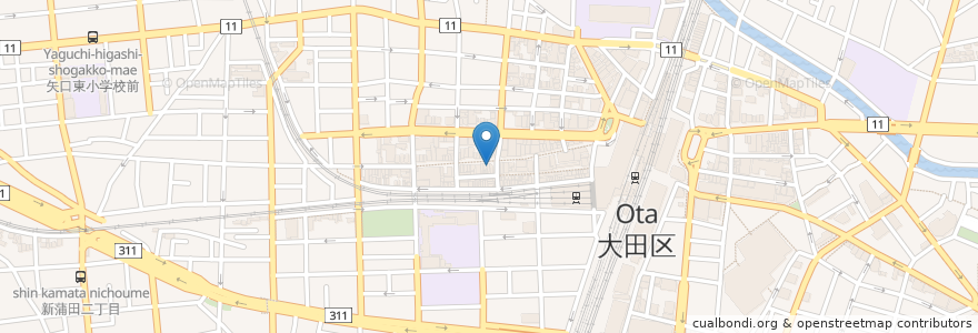 Mapa de ubicacion de ドトールコーヒーショップ en 일본, 도쿄도, 大田区.