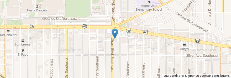 Mapa de ubicacion de Bosque Brewing Public House en 美利坚合众国/美利堅合眾國, 新墨西哥州, Bernalillo County, 阿尔伯克基 / 阿布奎基 / 阿爾伯克基.