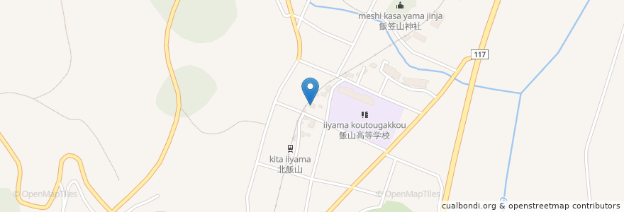 Mapa de ubicacion de 平井歯科医院 en Giappone, Prefettura Di Nagano, 飯山市.
