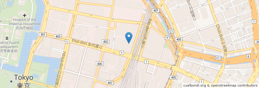 Mapa de ubicacion de ドトールコーヒーショップ en Japon, Tokyo, 千代田区.