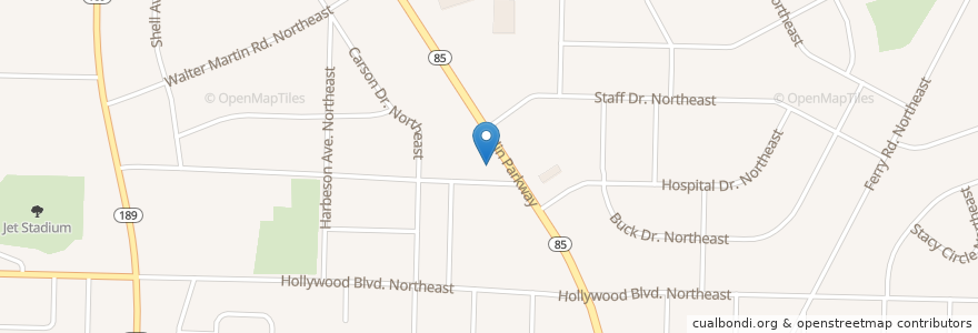 Mapa de ubicacion de Jimmy John's en United States, Florida, Okaloosa County, Fort Walton Beach.