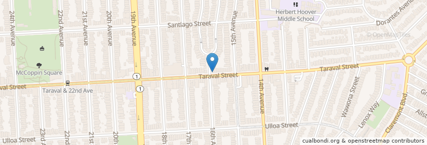 Mapa de ubicacion de Oyama Karate en 美利坚合众国/美利堅合眾國, 加利福尼亚州/加利福尼亞州, 旧金山市县/三藩市市縣/舊金山市郡, 旧金山.