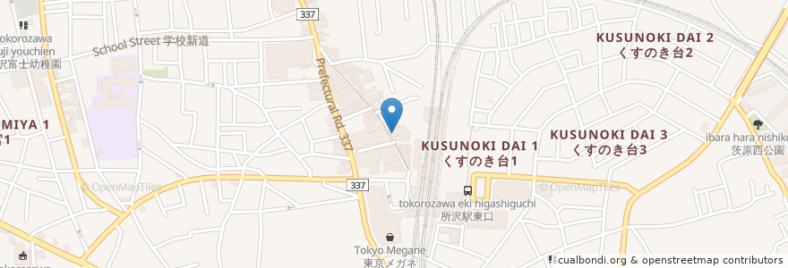 Mapa de ubicacion de らーめん せい家 en Jepun, 埼玉県, 所沢市.