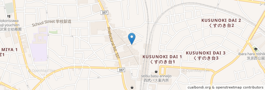 Mapa de ubicacion de サンドラッグ en Japão, 埼玉県, 所沢市.