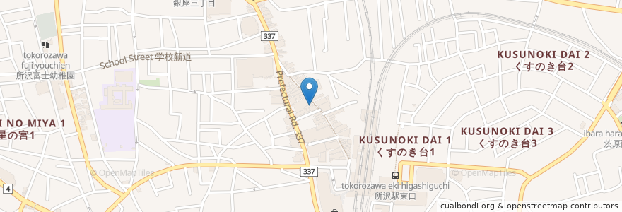 Mapa de ubicacion de 俺んちこい en Japão, 埼玉県, 所沢市.