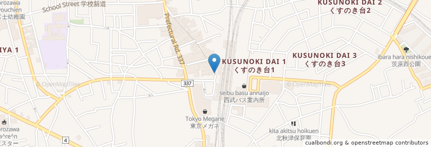 Mapa de ubicacion de 所沢駅前交番 en 日本, 埼玉県, 所沢市.