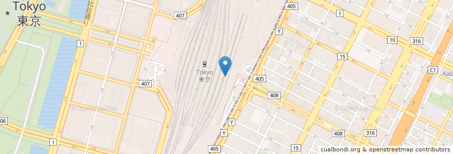 Mapa de ubicacion de ドトールコーヒーショップ en Japão, Tóquio, 千代田区, 中央区.