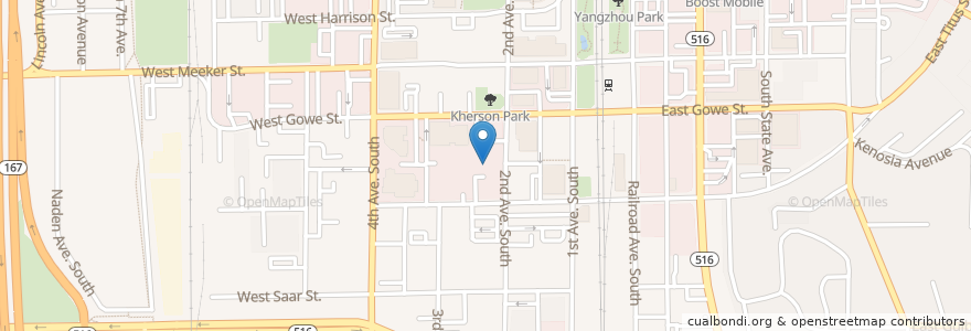 Mapa de ubicacion de 221 Dental Building en Amerika Birleşik Devletleri, Vaşington, King County, Kent.