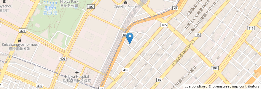 Mapa de ubicacion de ドトールコーヒーショップ en 日本, 東京都, 千代田区.