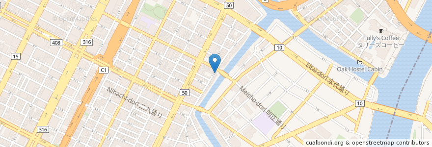 Mapa de ubicacion de 純子稲荷神社 en Giappone, Tokyo, 中央区.