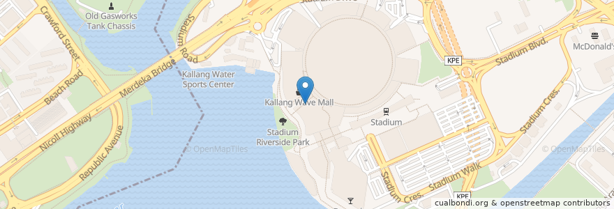 Mapa de ubicacion de Popeyes en Singapura, Southeast.