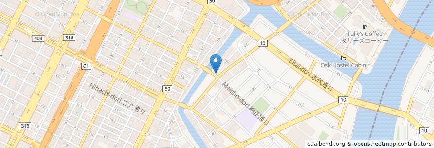 Mapa de ubicacion de ドトールコーヒーショップ en 日本, 东京都/東京都, 中央区.