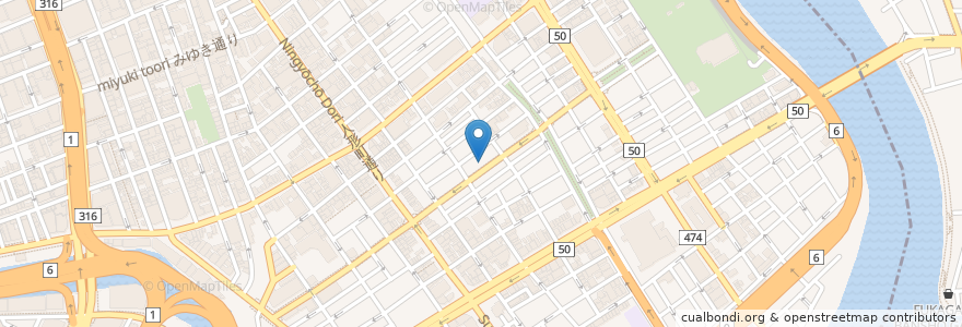 Mapa de ubicacion de ドトールコーヒーショップ en Япония, Токио, Тюо.