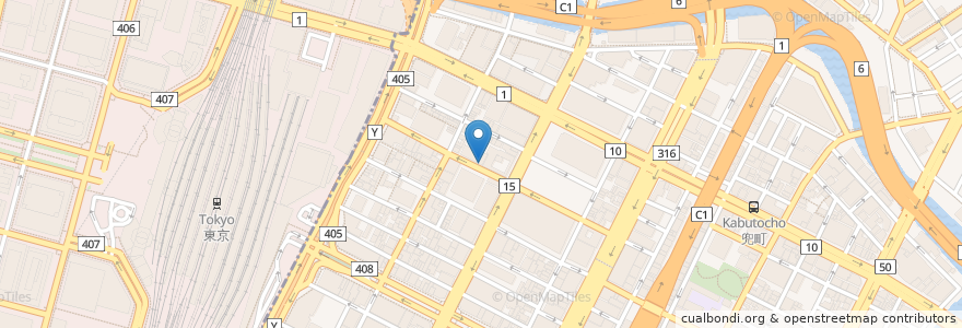 Mapa de ubicacion de ドトールコーヒーショップ en Japan, Tokio, 中央区.