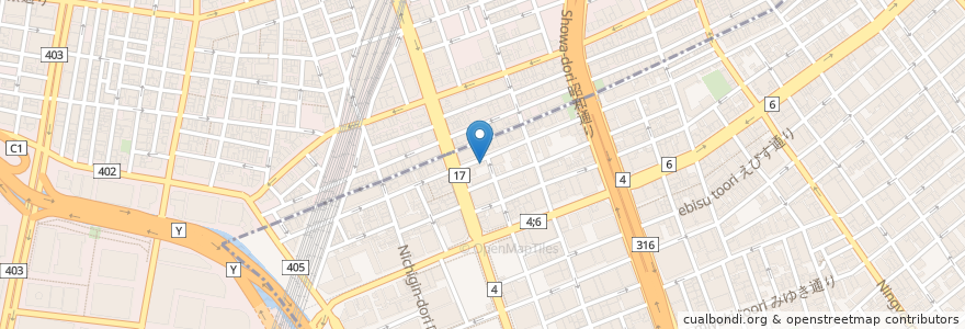 Mapa de ubicacion de ドトールコーヒーショップ en 日本, 東京都, 千代田区, 中央区.