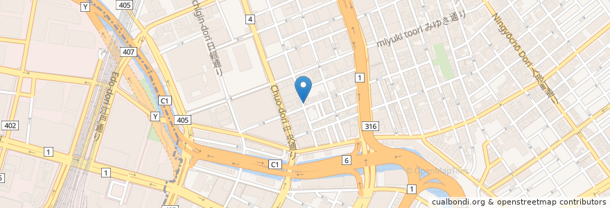 Mapa de ubicacion de ドトールコーヒーショップ en Jepun, 東京都, 中央区.