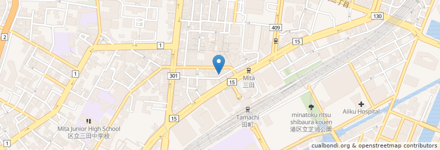 Mapa de ubicacion de ドトールコーヒーショップ en Japonya, 東京都, 港区.