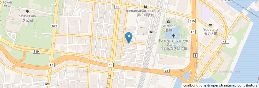 Mapa de ubicacion de ドトールコーヒーショップ en Giappone, Tokyo, Minato.