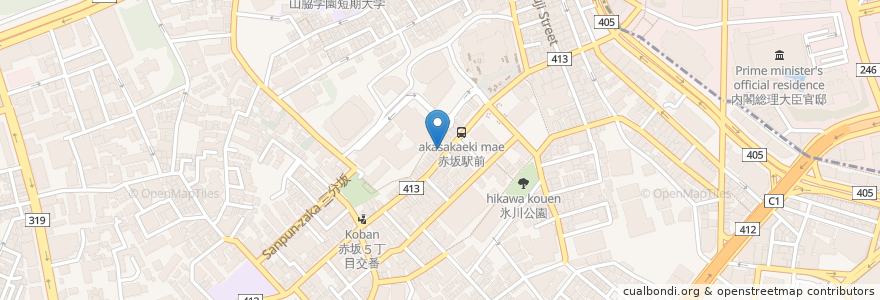 Mapa de ubicacion de ドトールコーヒーショップ en 일본, 도쿄도, 미나토.