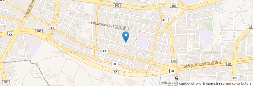 Mapa de ubicacion de ドトールコーヒーショップ en 日本, 東京都, 新宿区.