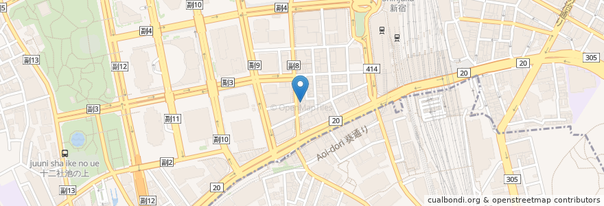 Mapa de ubicacion de ドトールコーヒーショップ en ژاپن, 東京都, 新宿区.