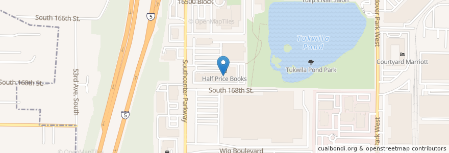Mapa de ubicacion de Max's Restaurant en United States, Washington, King County, Tukwila.