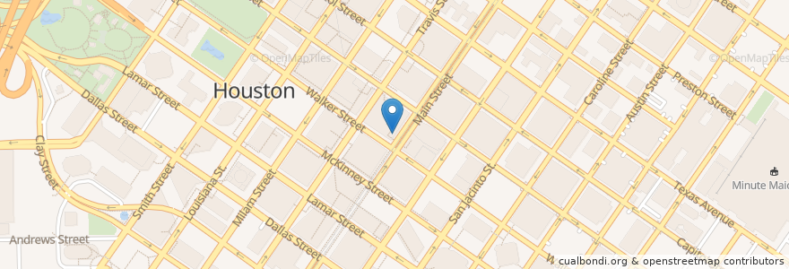 Mapa de ubicacion de Jimmy John's en Vereinigte Staaten Von Amerika, Texas, Houston, Harris County.