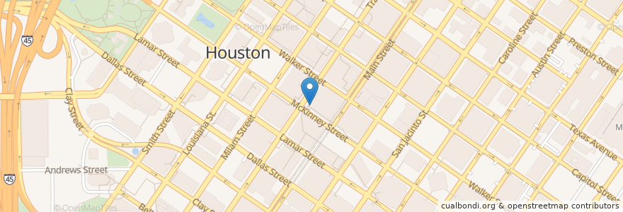 Mapa de ubicacion de Jason's Deli en Estados Unidos De América, Texas, Houston, Harris County.