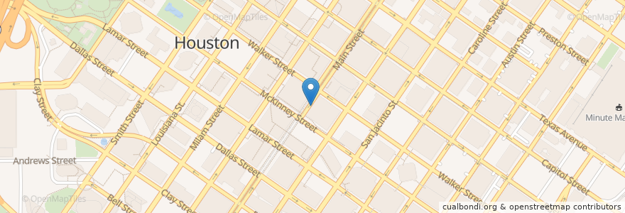 Mapa de ubicacion de CVS Pharmacy en Stati Uniti D'America, Texas, Houston, Harris County.