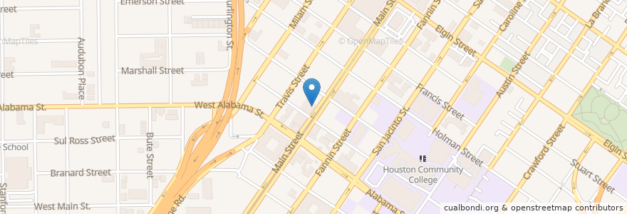 Mapa de ubicacion de Natachee's Supper 'n Punch en United States, Texas, Houston, Harris County.