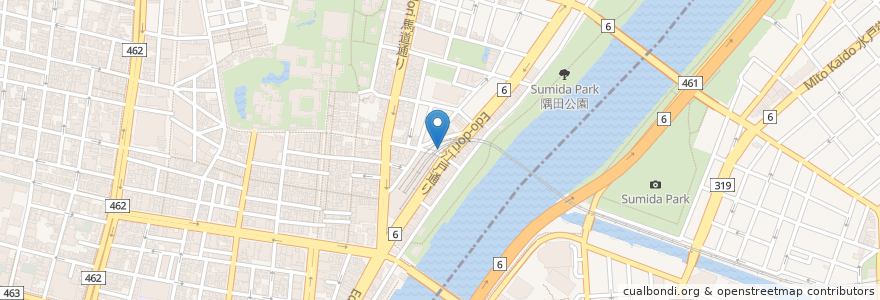 Mapa de ubicacion de ドトールコーヒーショップ en Japão, Tóquio, 台東区.