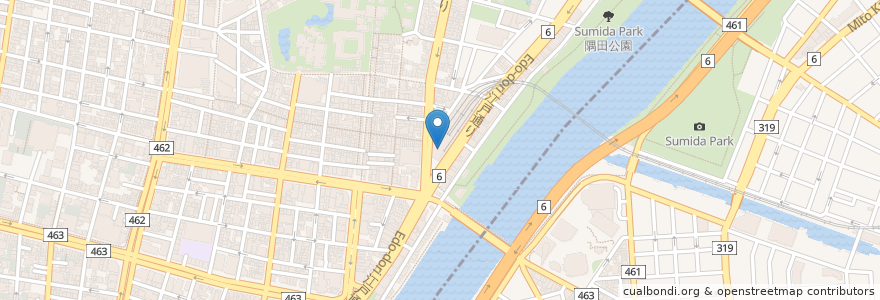 Mapa de ubicacion de ドトールコーヒーショップ en 日本, 東京都, 台東区.