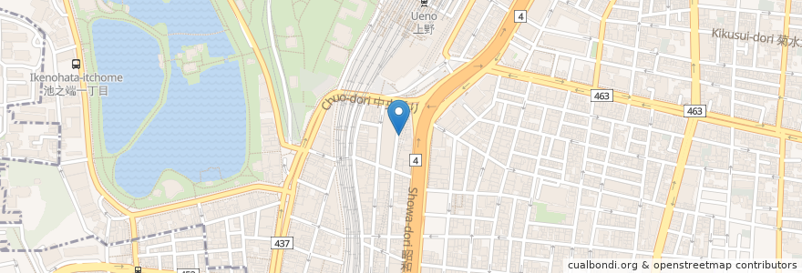 Mapa de ubicacion de ドトールコーヒーショップ en Giappone, Tokyo, 台東区.