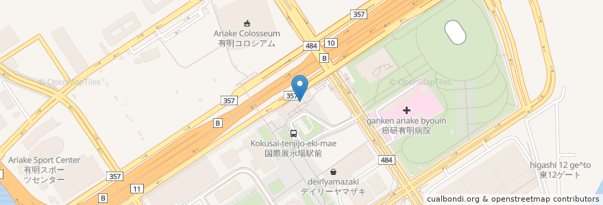 Mapa de ubicacion de ドトールコーヒーショップ en Japon, Tokyo, 江東区.