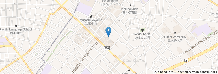 Mapa de ubicacion de ドトールコーヒーショップ en Japonya, 東京都, 品川区.