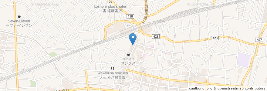 Mapa de ubicacion de ドトールコーヒーショップ en 日本, 東京都, 世田谷区.