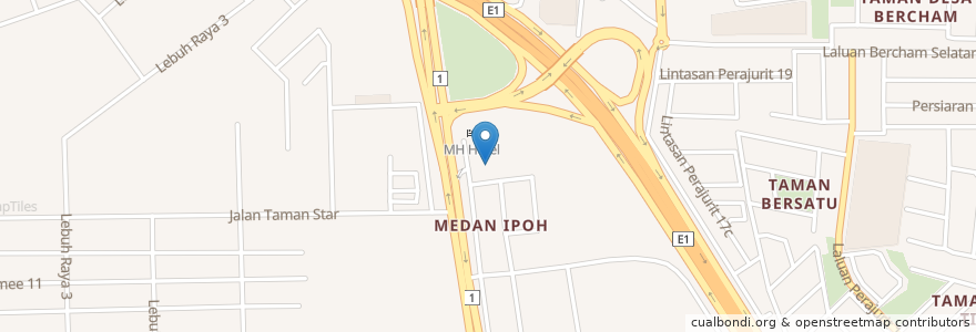 Mapa de ubicacion de Petronas en Malaysia, Perak.