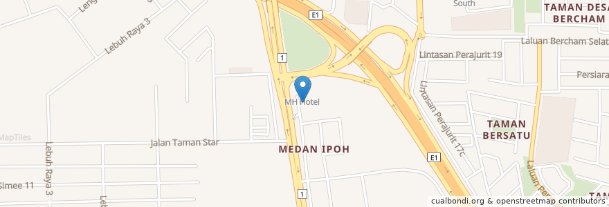 Mapa de ubicacion de McDonald's en Malaysia, Perak.