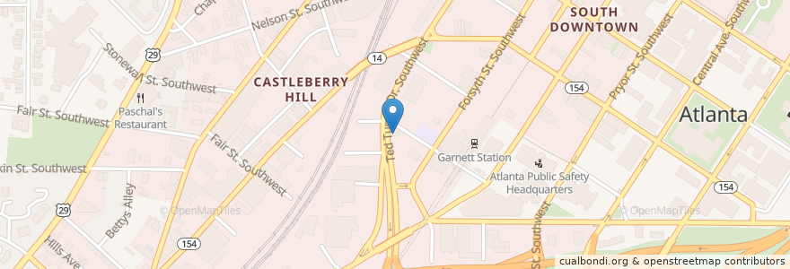 Mapa de ubicacion de City Wash en ایالات متحده آمریکا, جورجیا, Fulton County, Atlanta.