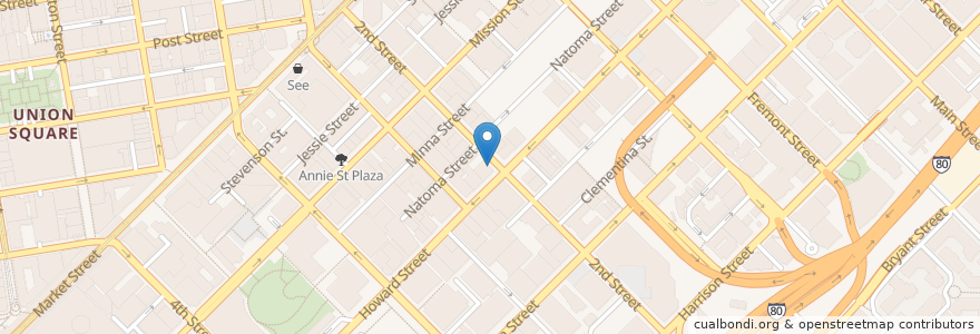 Mapa de ubicacion de SOMA Eats en United States, California, San Francisco, San Francisco.